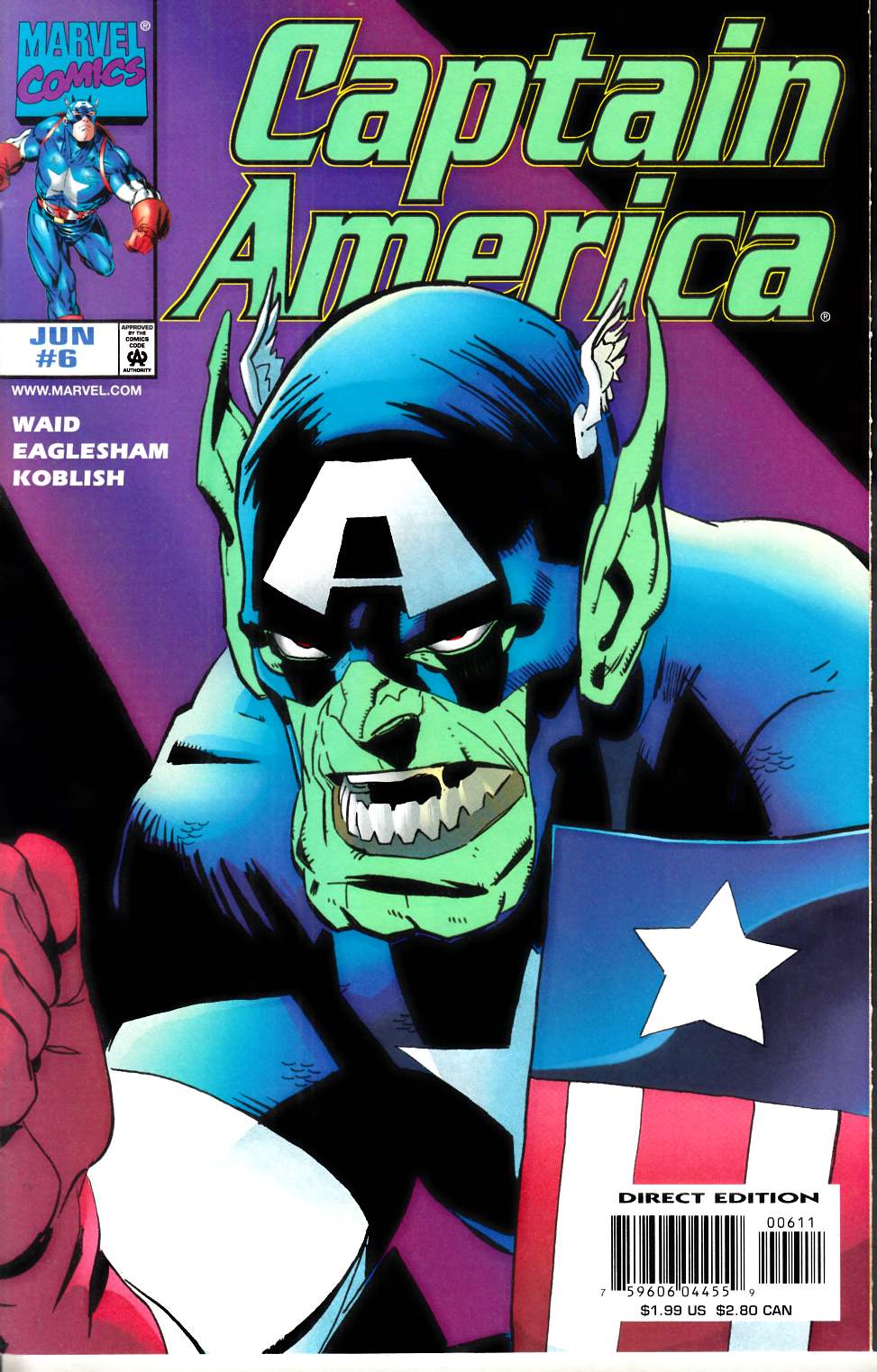 Captain America #6 Near Mint (9.4) [Marvel Comic]