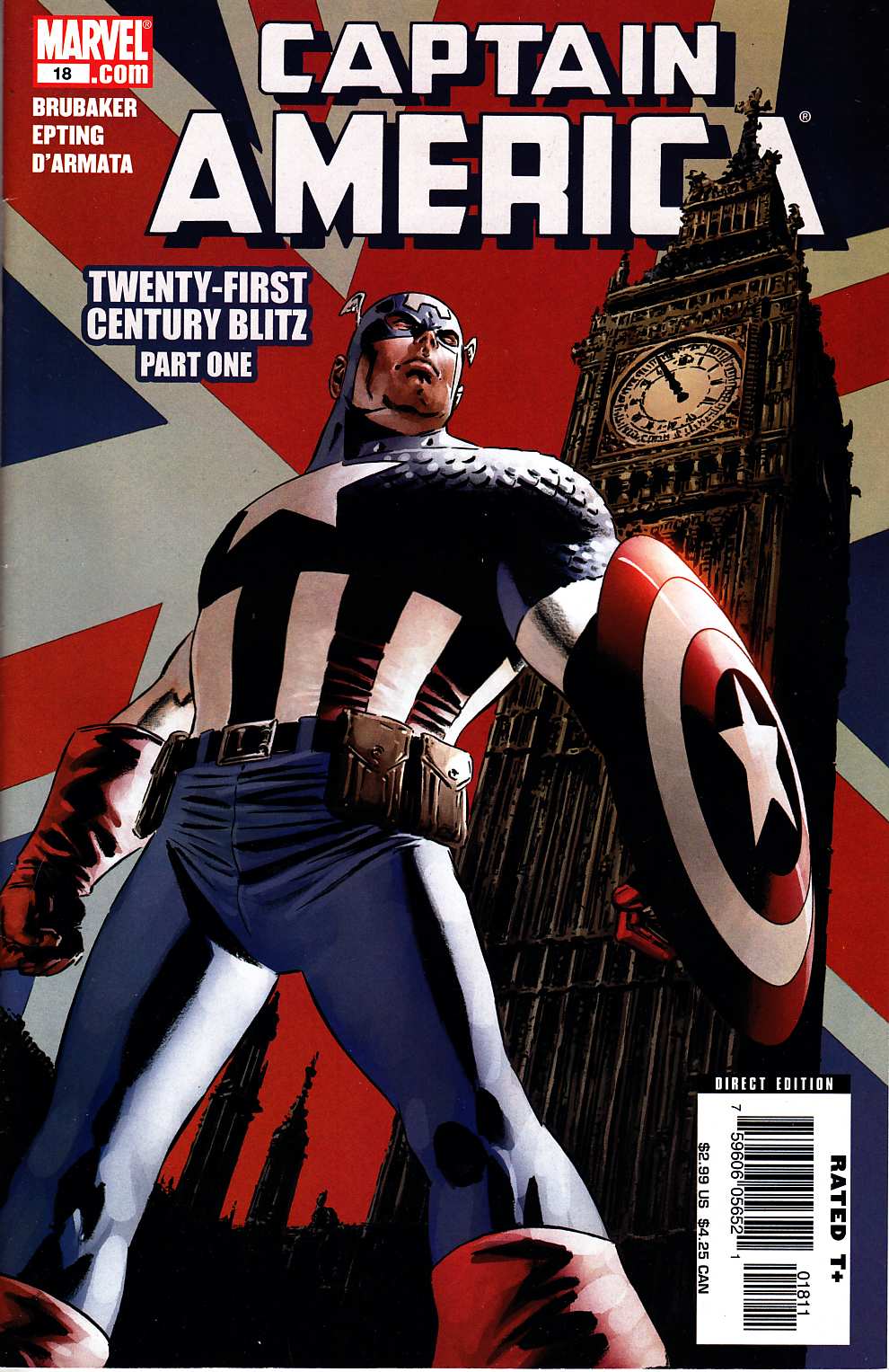 Captain America #18 Near Mint (9.4) [Marvel Comic]