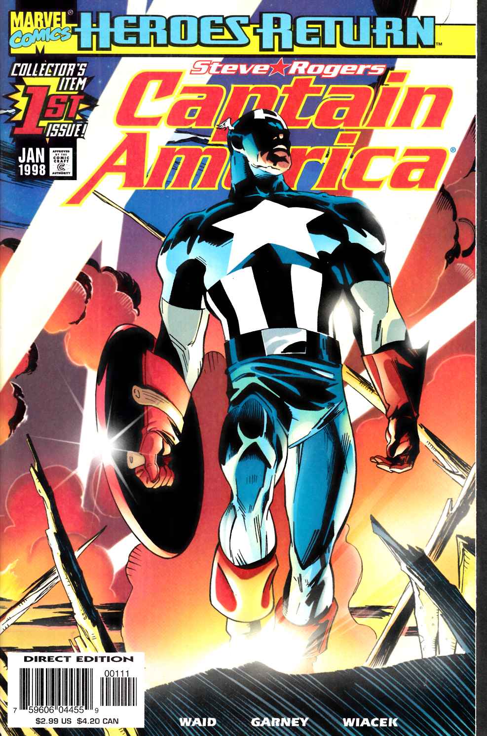 Captain America #1 Near Mint (9.4) [Marvel Comic]