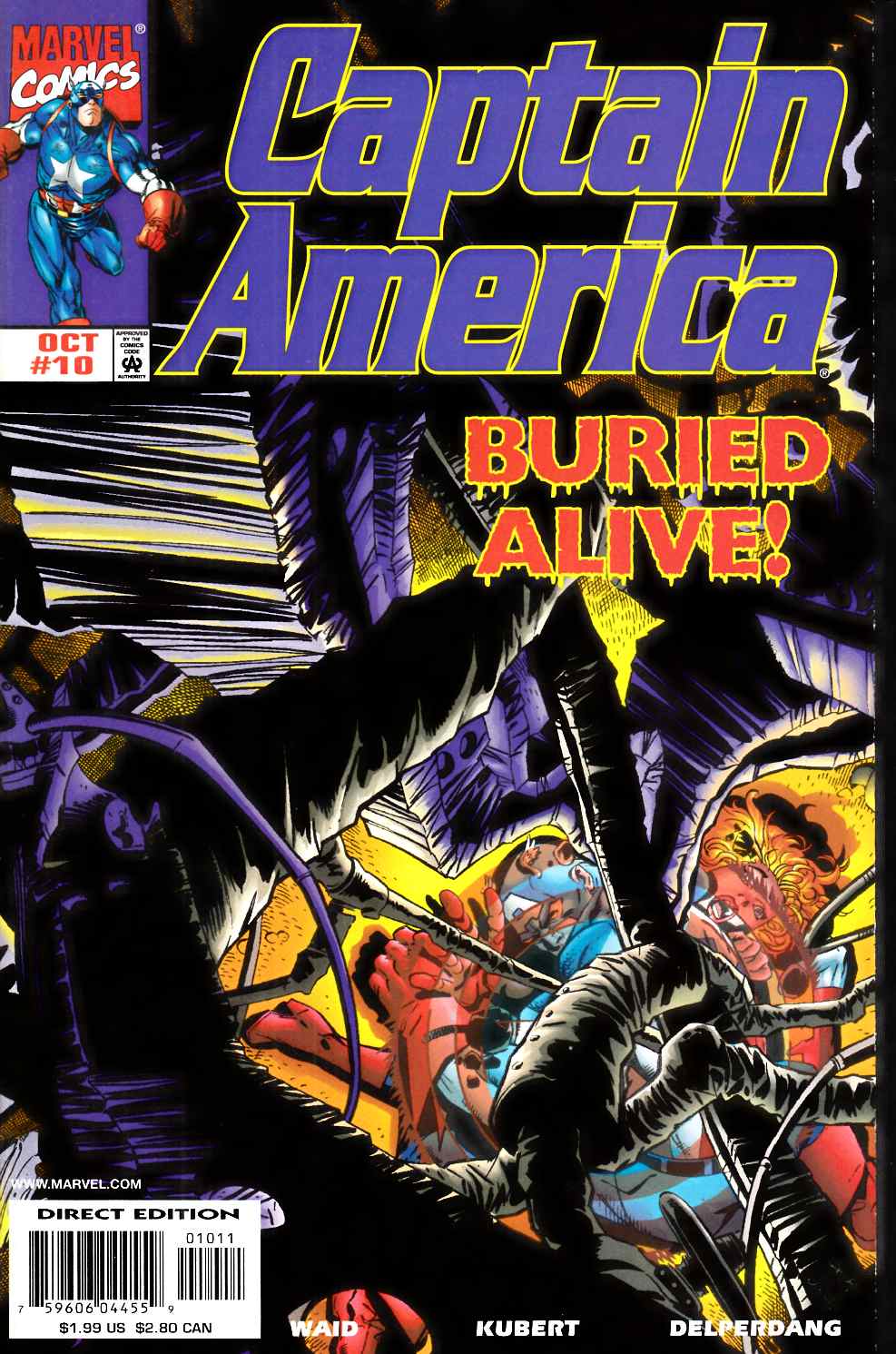 Captain America #10 Near Mint (9.4) [Marvel Comic]