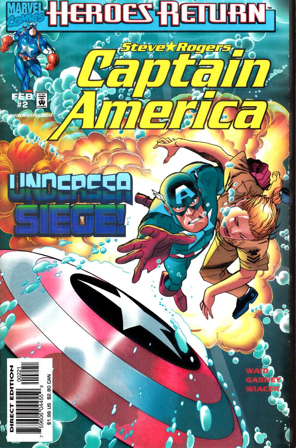 Captain America #2 Cover A Near Mint (9.4) [Marvel Comic]
