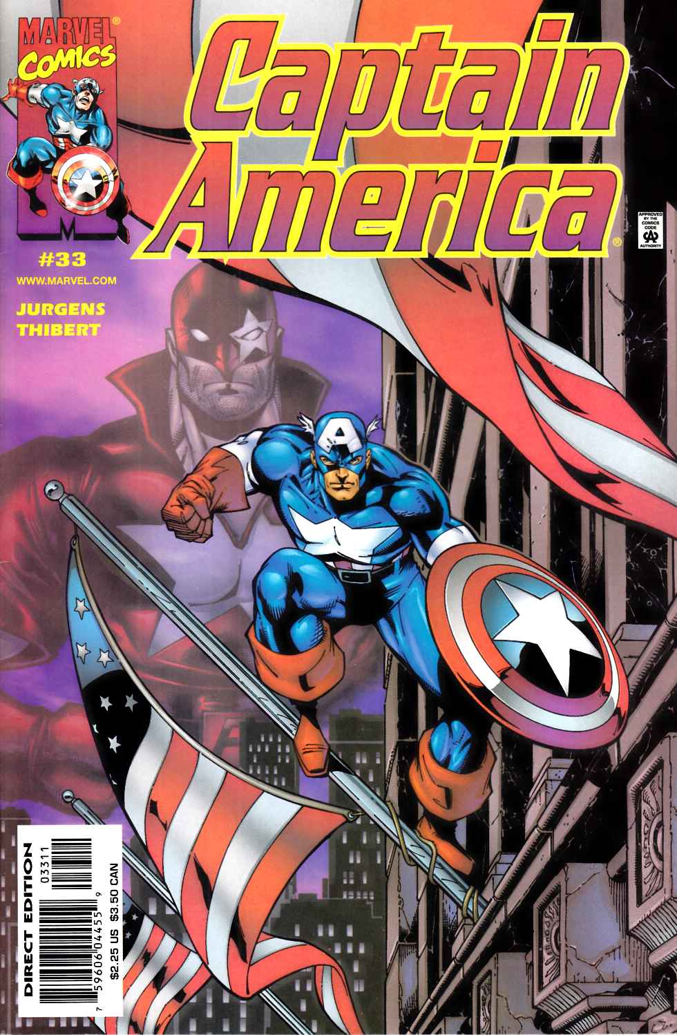 Captain America #33 Very Fine (8.0) [Marvel Comic]