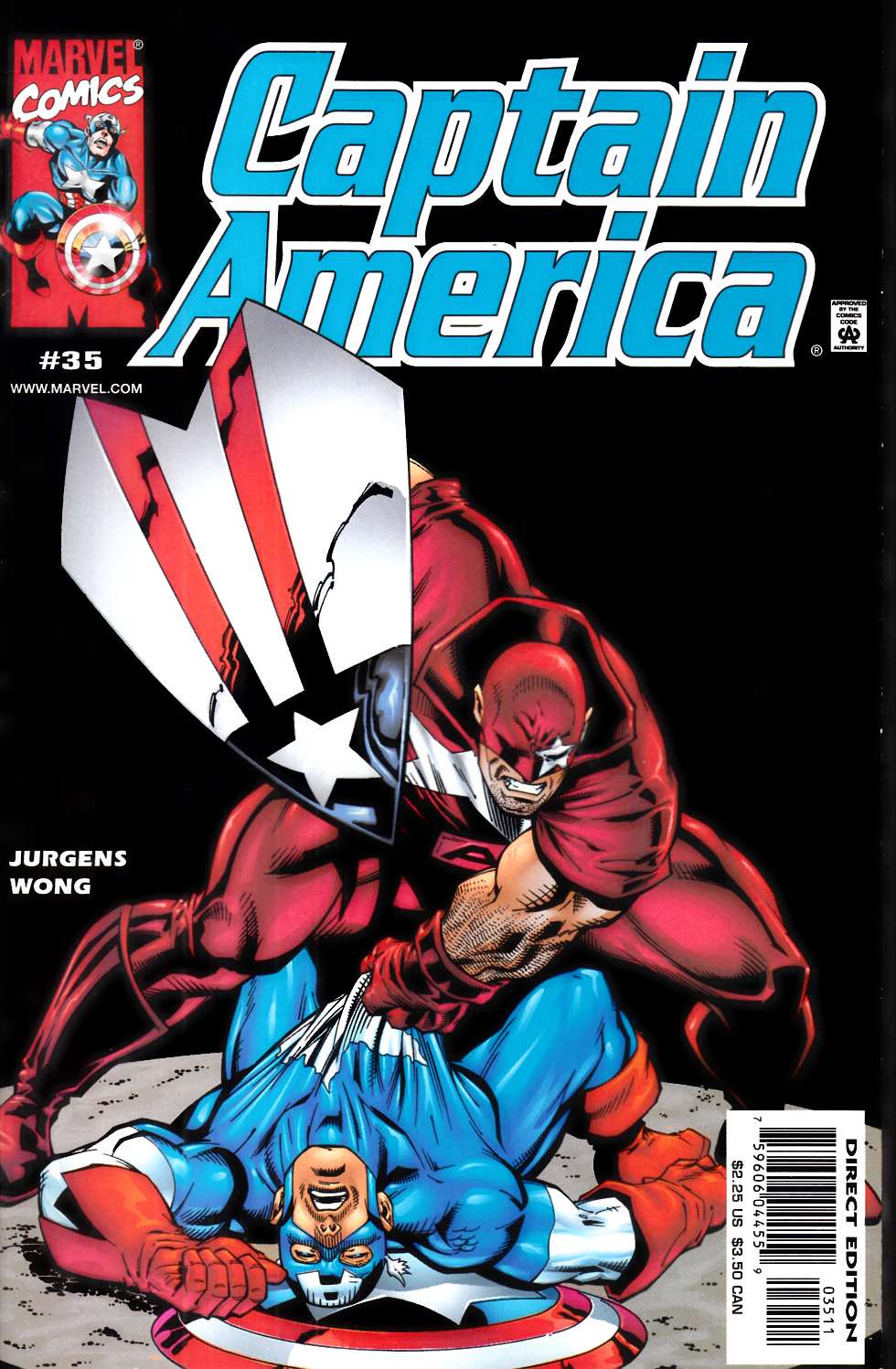 Captain America #35 Fine (6.0) [Marvel Comic]