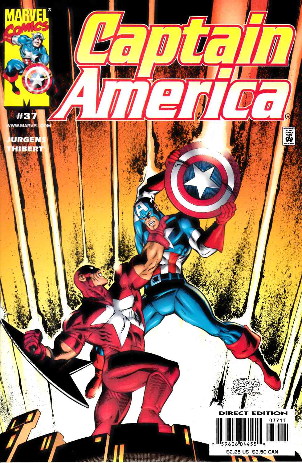 Captain America #37 Very Fine (8.0) [Marvel Comic]