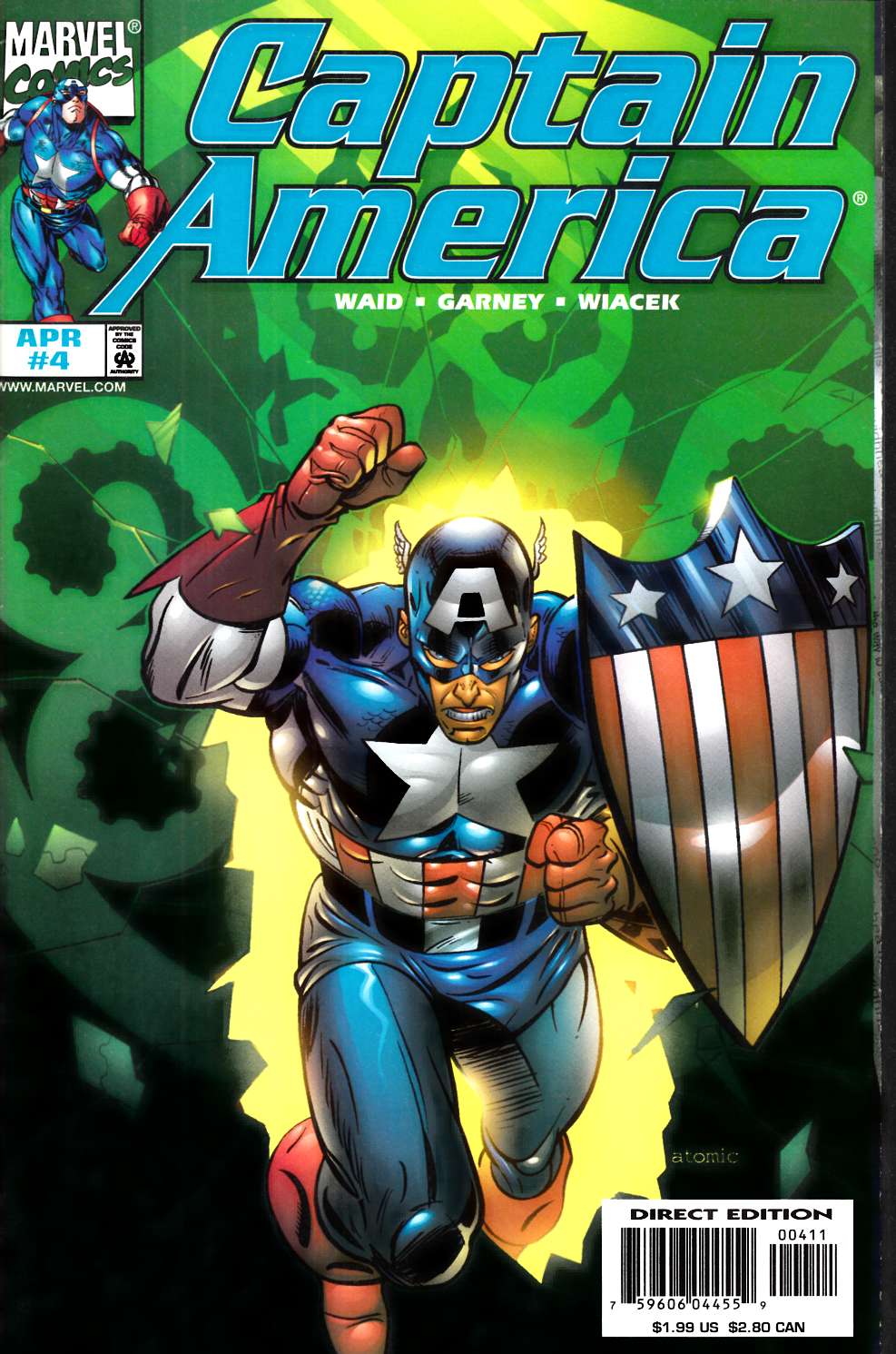 Captain America #4 Near Mint (9.4) [Marvel Comic]