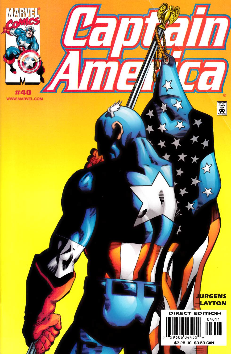 Captain America #40 Fine (6.0) [Marvel Comic]