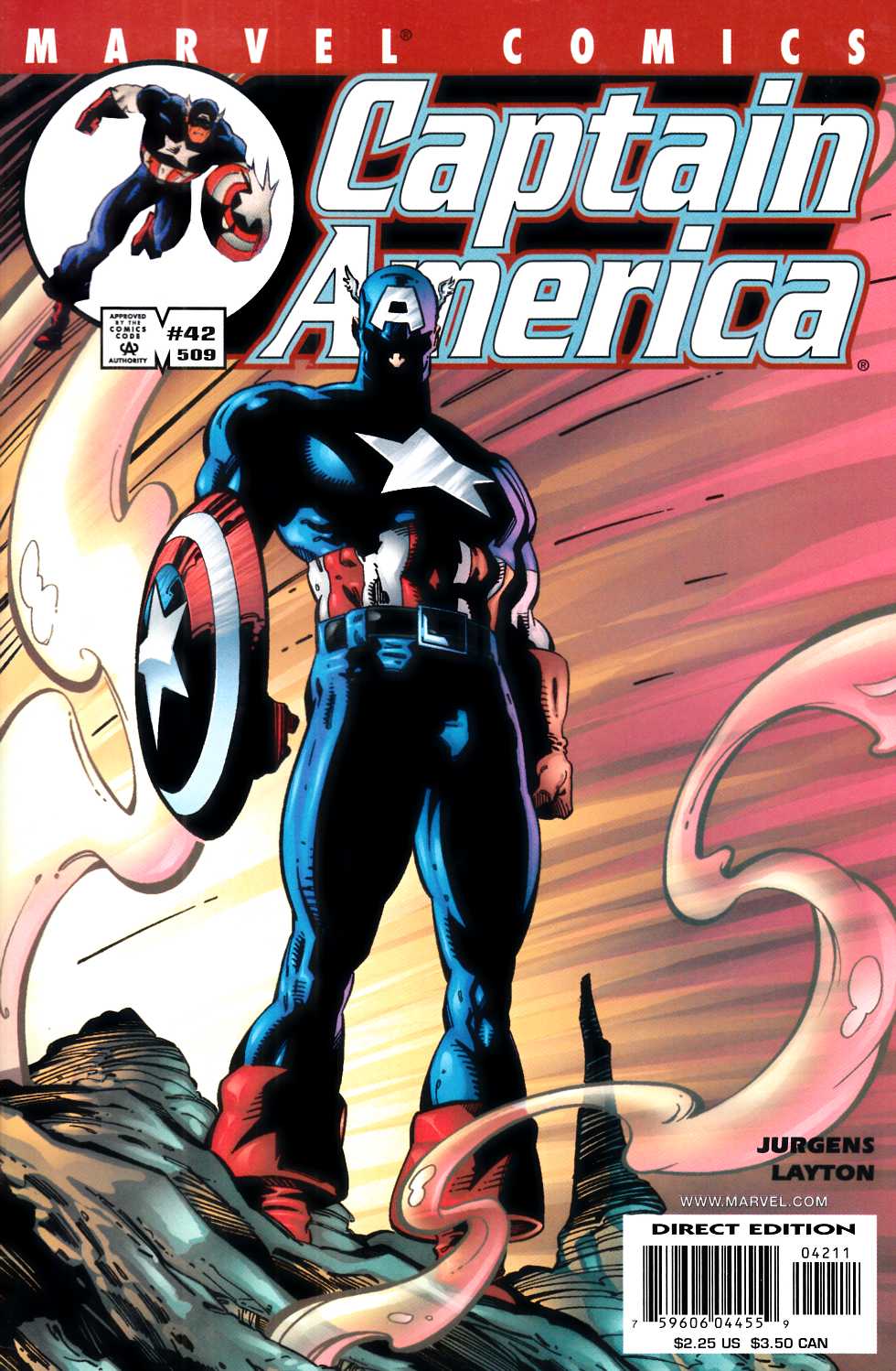 Captain America #42 Very Fine (8.0) [Marvel Comic]