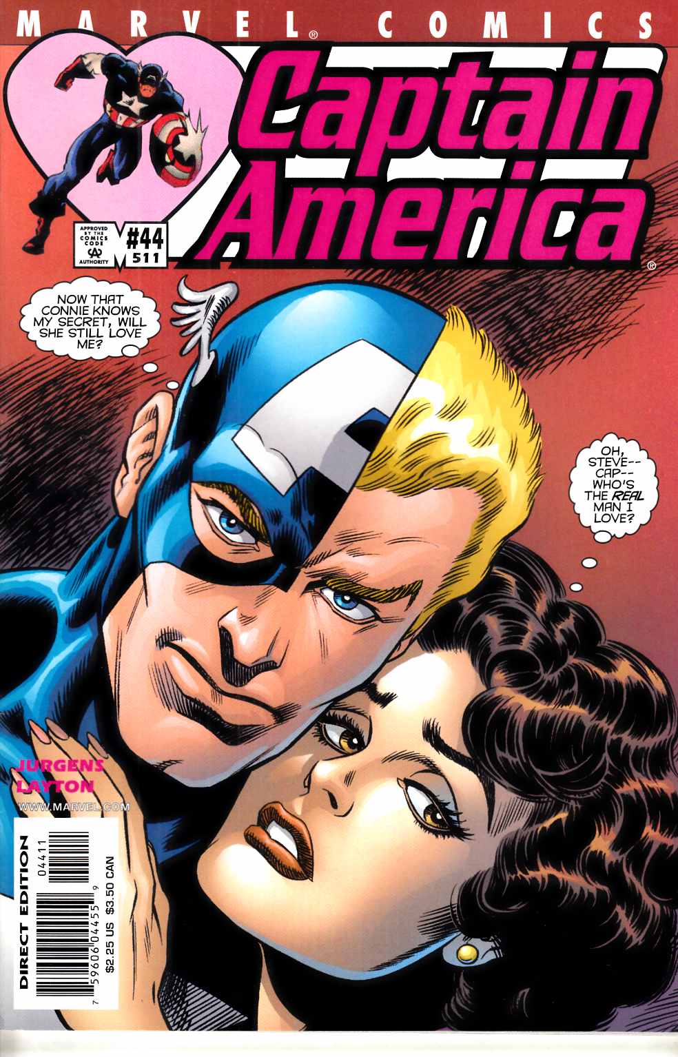 Captain America #44 Very Fine (8.0) [Marvel Comic]