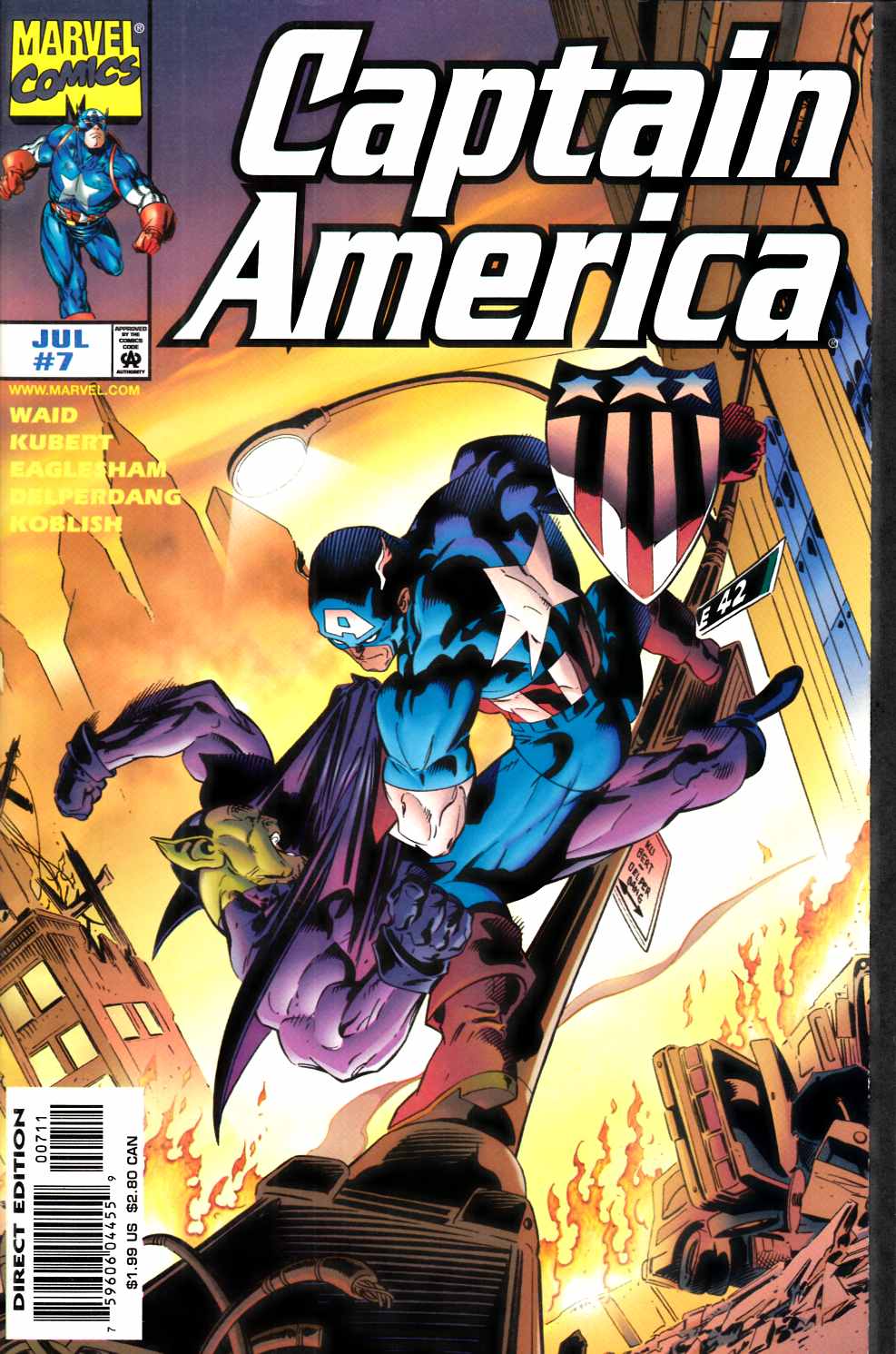 Captain America #7 Near Mint (9.4) [Marvel Comic]
