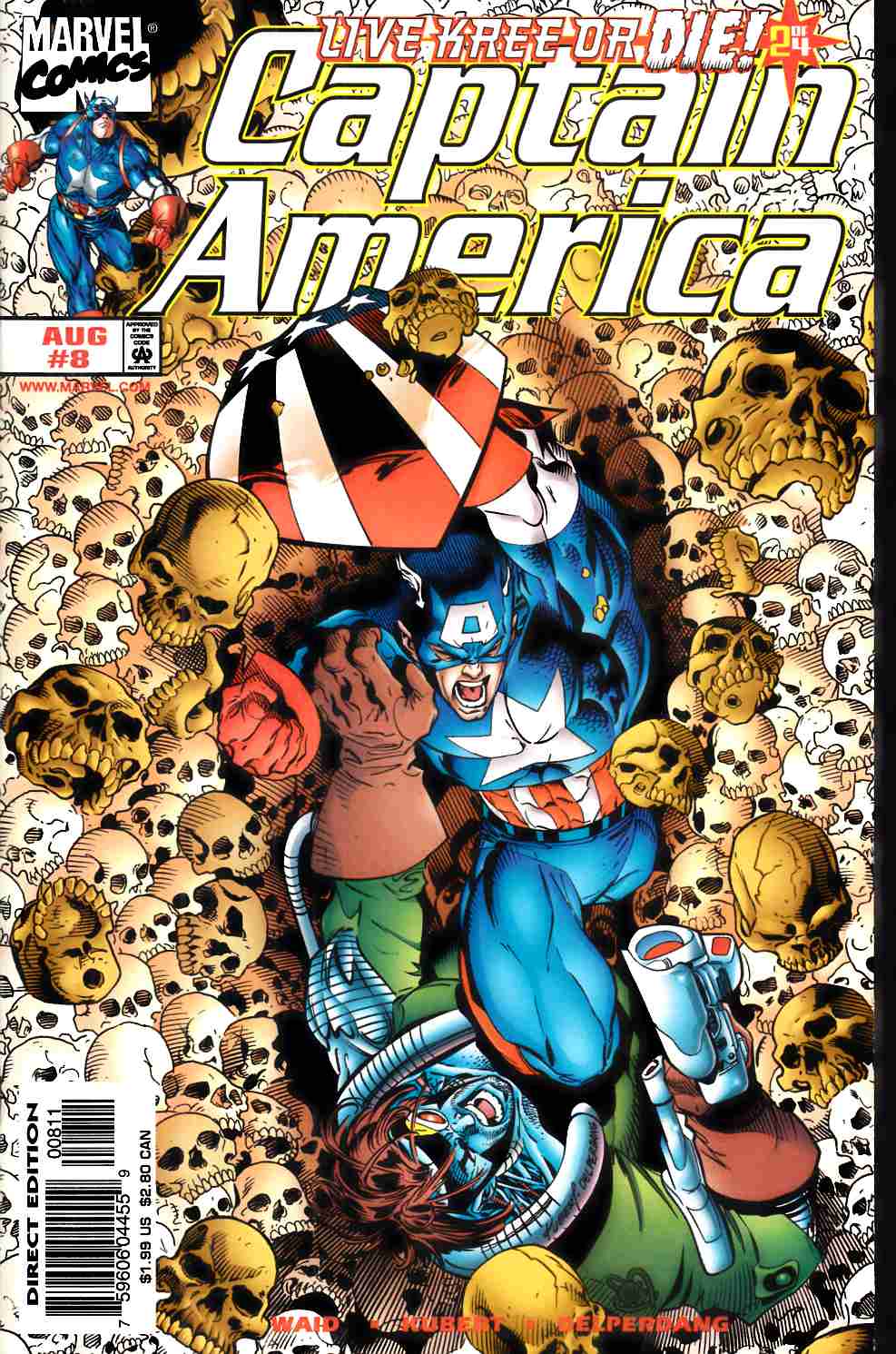 Captain America #8 Near Mint (9.4) [Marvel Comic]