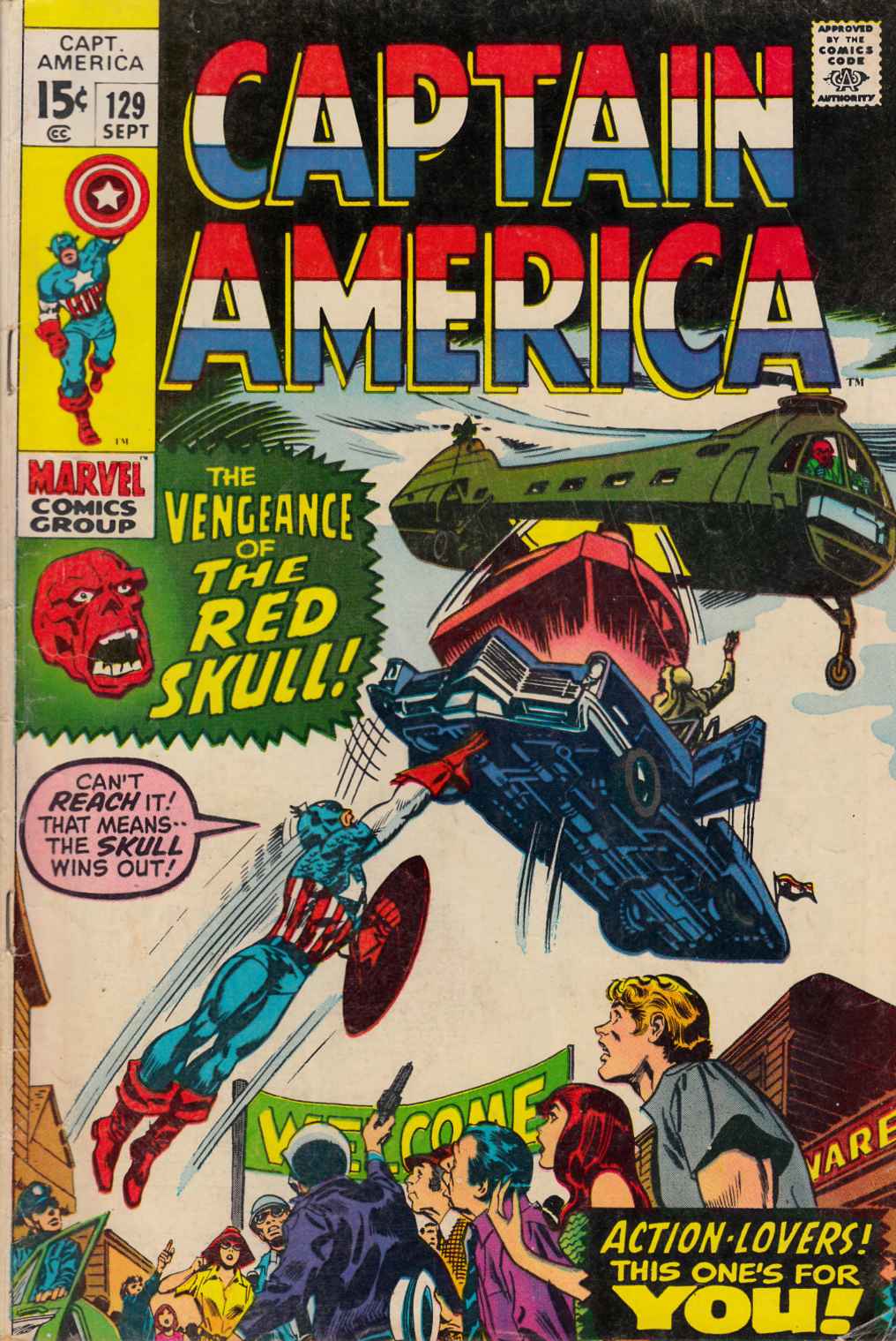 Captain America #129 Very Good Plus (4.5) [Marvel Comic] THUMBNAIL