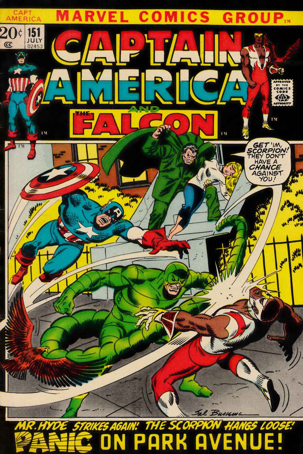 Captain America #151 Fine (6.0) [Marvel Comic] THUMBNAIL