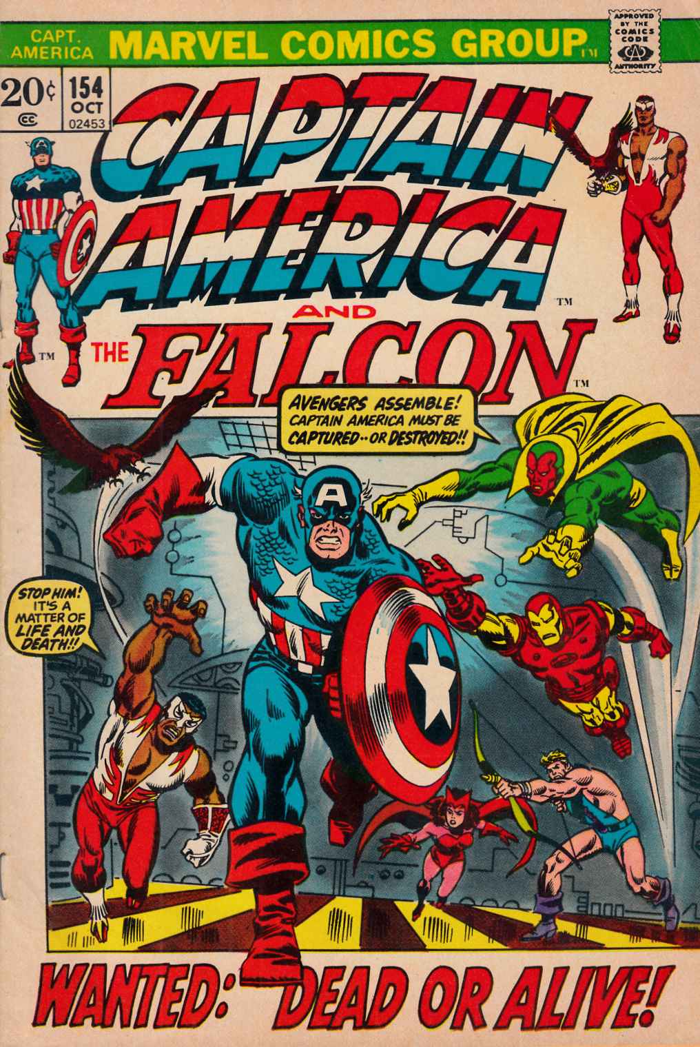 Captain America #154 Fine (6.0) [Marvel Comic] LARGE