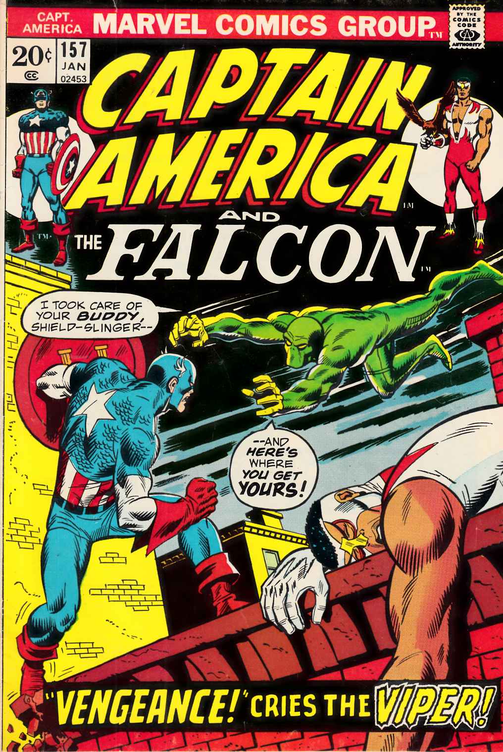 Captain America #157 Fine Minus (5.5) [Marvel Comic] THUMBNAIL