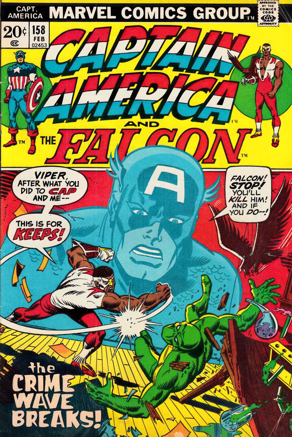 Captain America #158 Fine (6.0) [Marvel Comic] THUMBNAIL