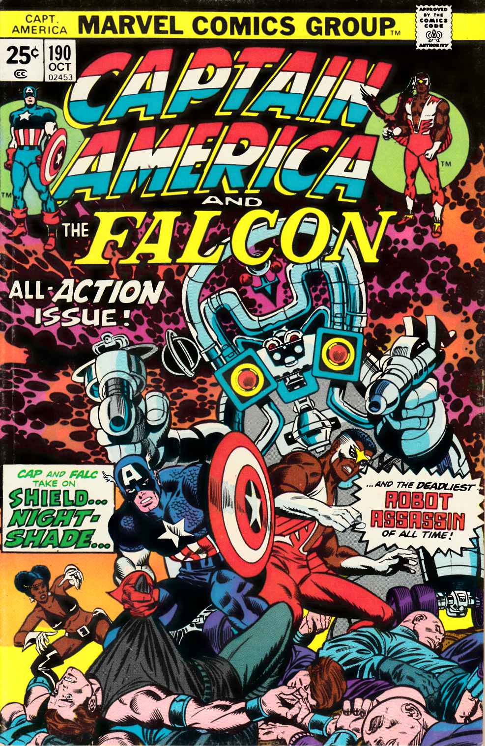 Captain America #190 Fine/Very Fine (7.0) [Marvel Comic] LARGE