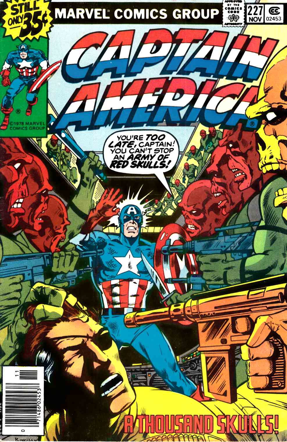 Captain America #227 Fine (6.0) [Marvel Comic] LARGE