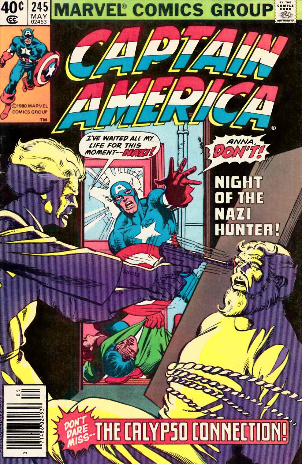 Captain America #245 Newsstand Edition Fine/Very Fine (7.0) [Marvel Comic] LARGE