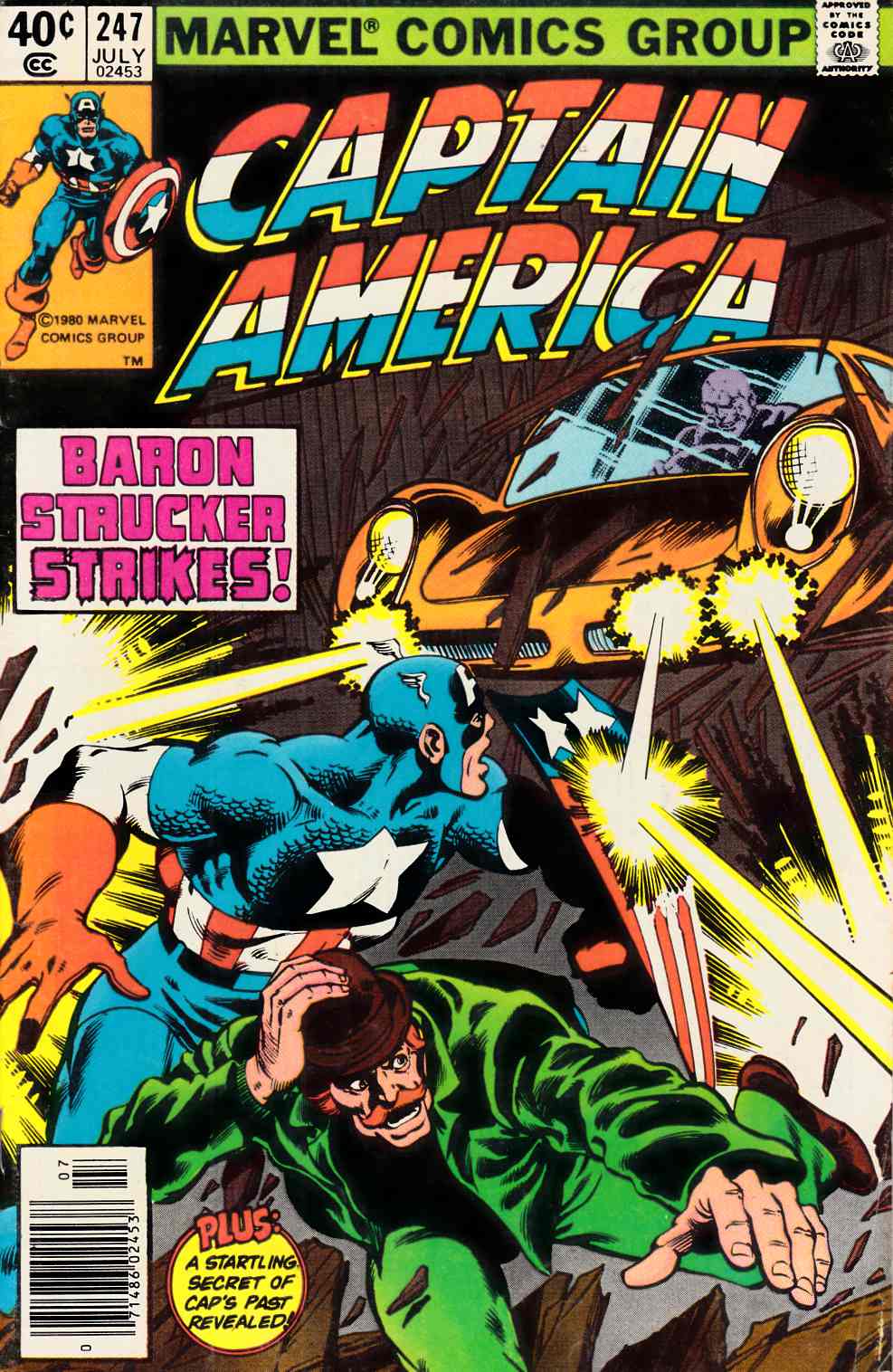 Captain America #247 Newsstand Edition Very Good (4.0) [Marvel Comic] THUMBNAIL