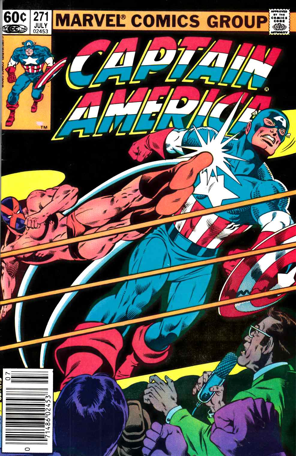 Captain America #271 Newsstand Edition Fine/Very Fine (8.0) [Marvel Comic] LARGE