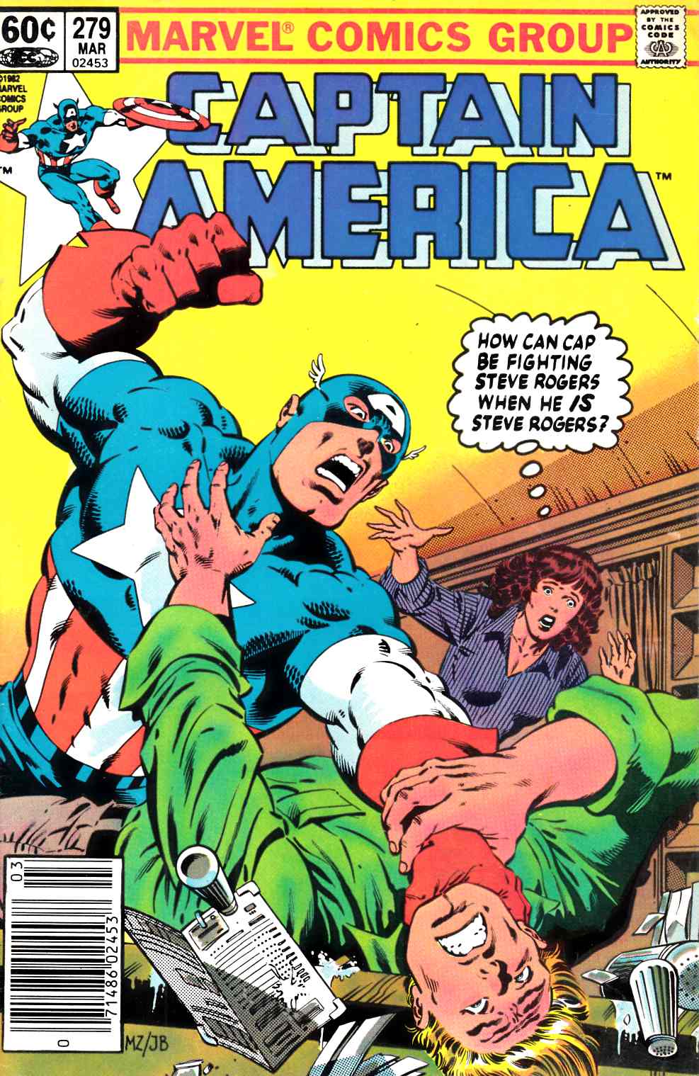 Captain America #279 Newsstand Edition Very Fine (8.0) [Marvel Comic] LARGE