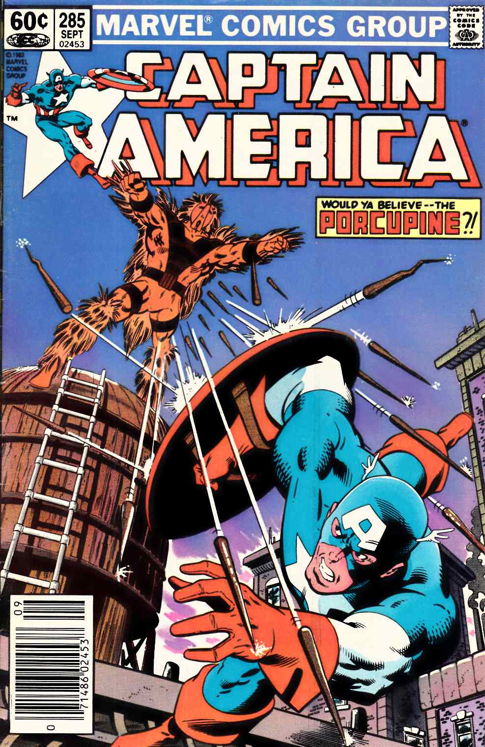 Captain America #285 Newsstand Edition Fine (6.0) [Marvel Comic] THUMBNAIL