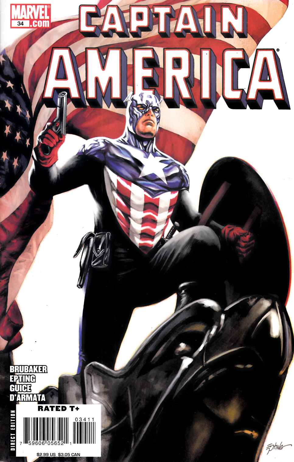 Captain America #34 Cover B Very Fine (8.0) [Marvel Comic]