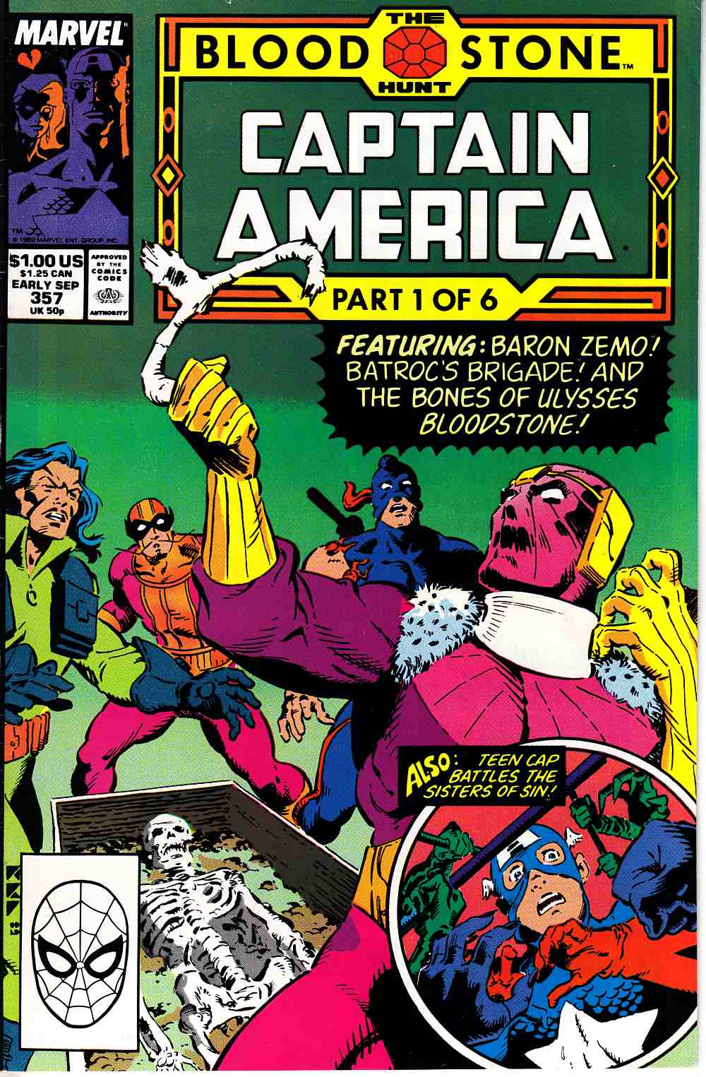 Captain America #357 Fine/Very Fine (7.0) [Marvel Comic] THUMBNAIL