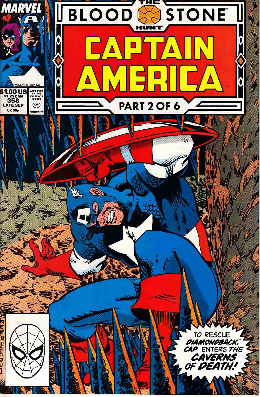 Captain America #358 Near Mint (9.4) [Marvel Comic] LARGE