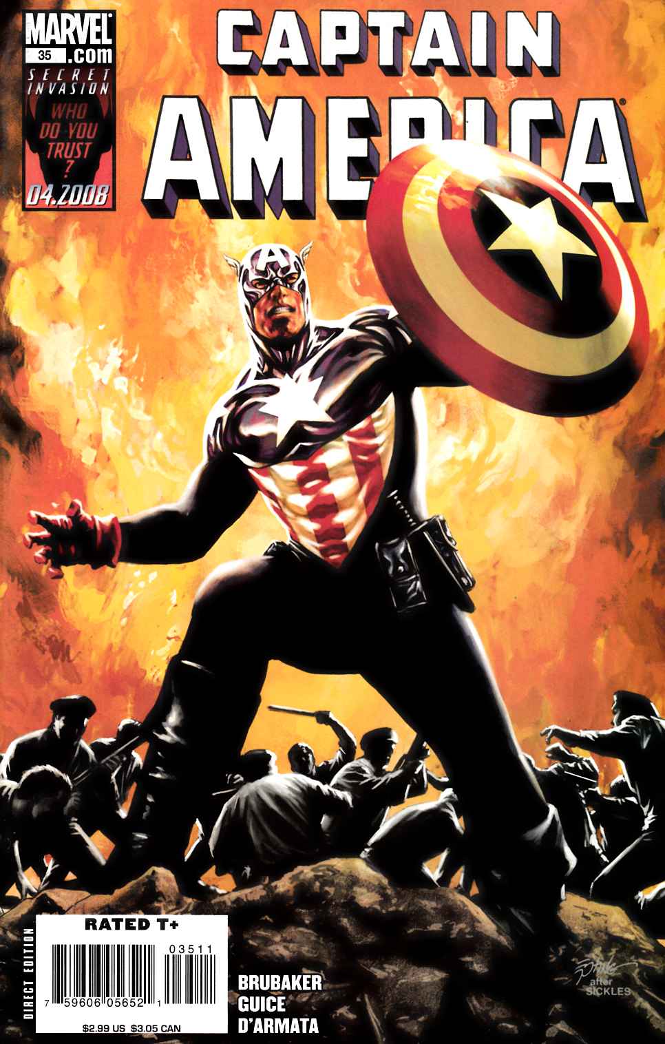 Captain America #35 Very Fine (8.0) [Marvel Comic]