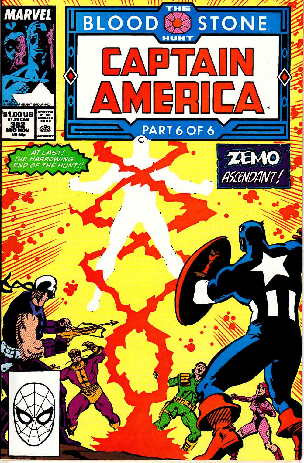 Captain America #362 Very Fine (8.0) [Marvel Comic] LARGE