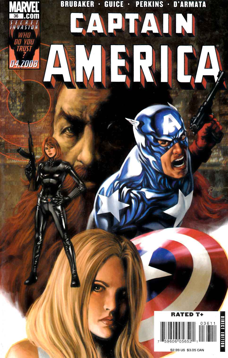 Captain America #36 Very Fine (8.0) [Marvel Comic]