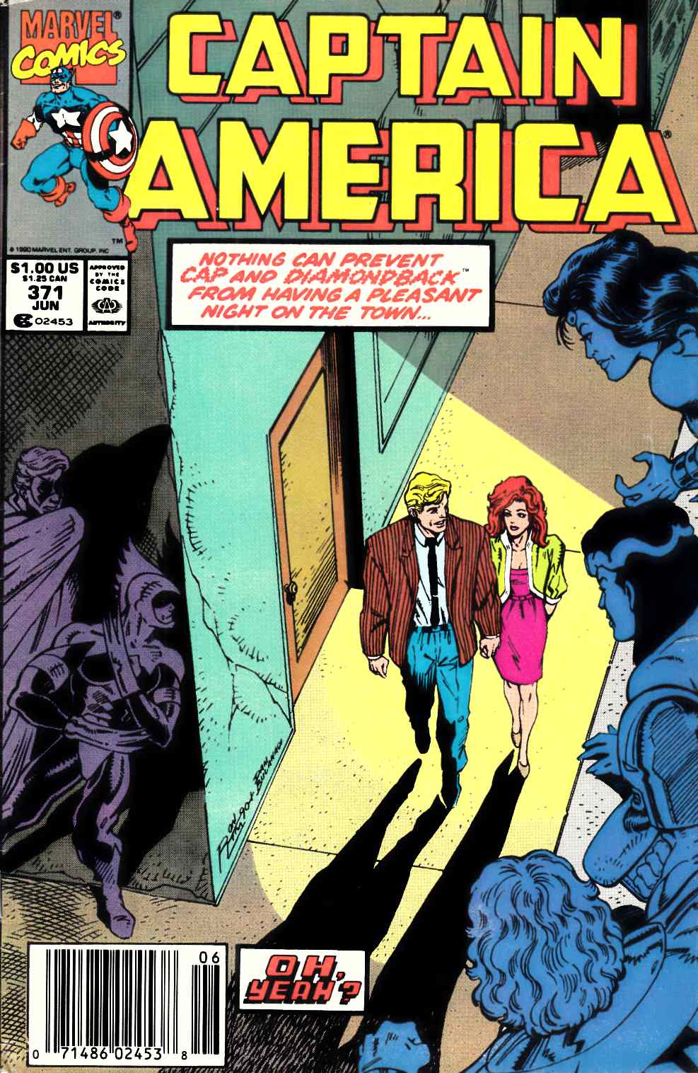 Captain America #371 Newsstand Edition Fine (6.0) [Marvel Comic] LARGE