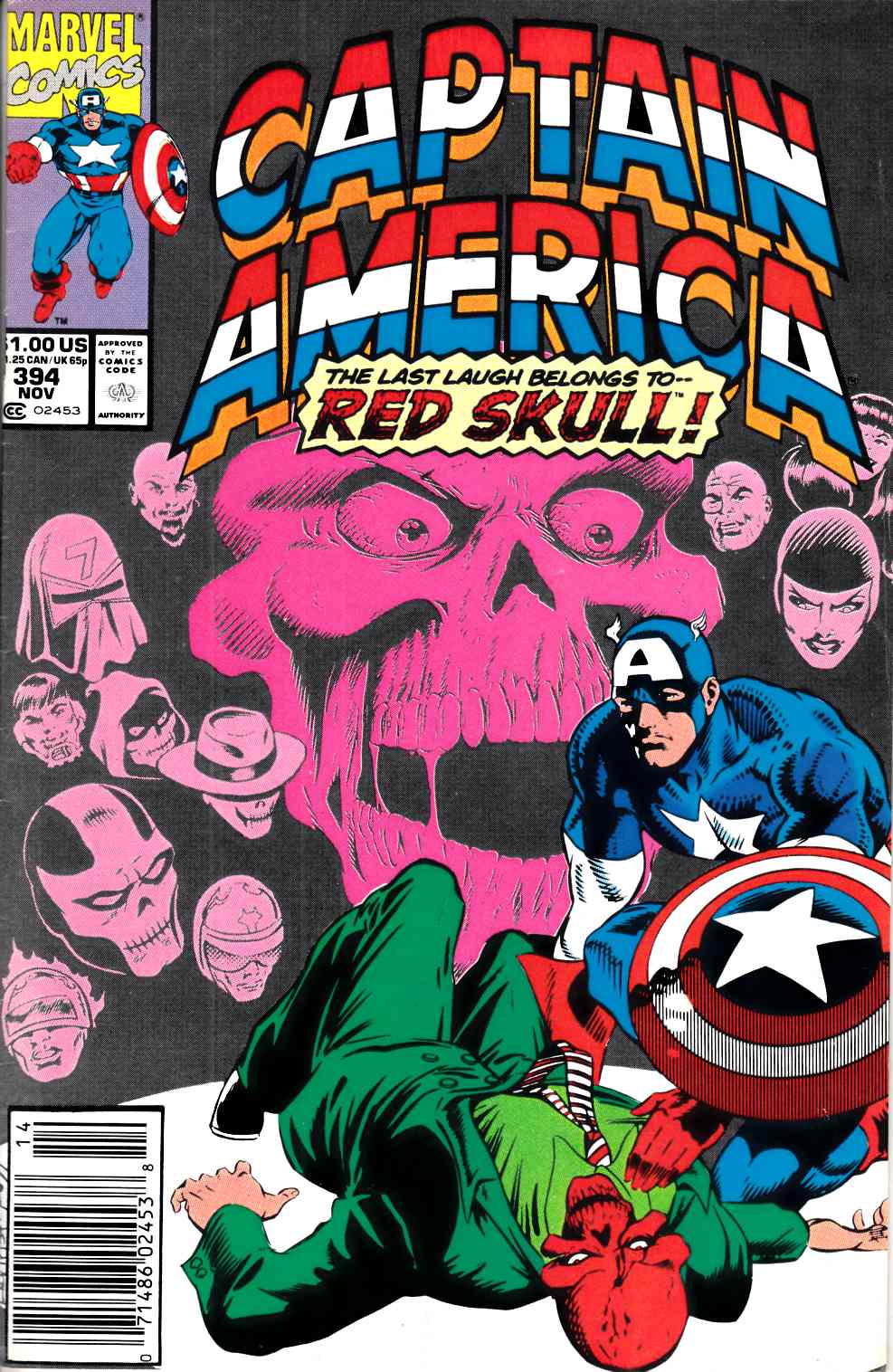 Captain America #394 Newsstand Edition Very Good (4.0) [Marvel Comic] LARGE