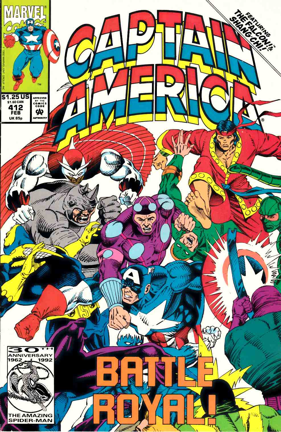 Captain America #412 Fine (6.0) [Marvel Comic] LARGE