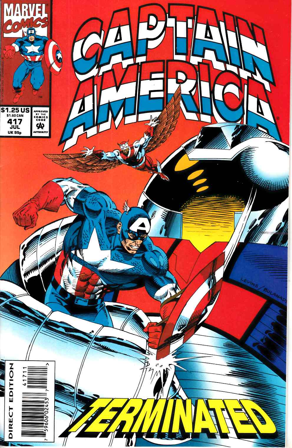 Captain America #417 Very Fine (8.0) [Marvel Comic] THUMBNAIL
