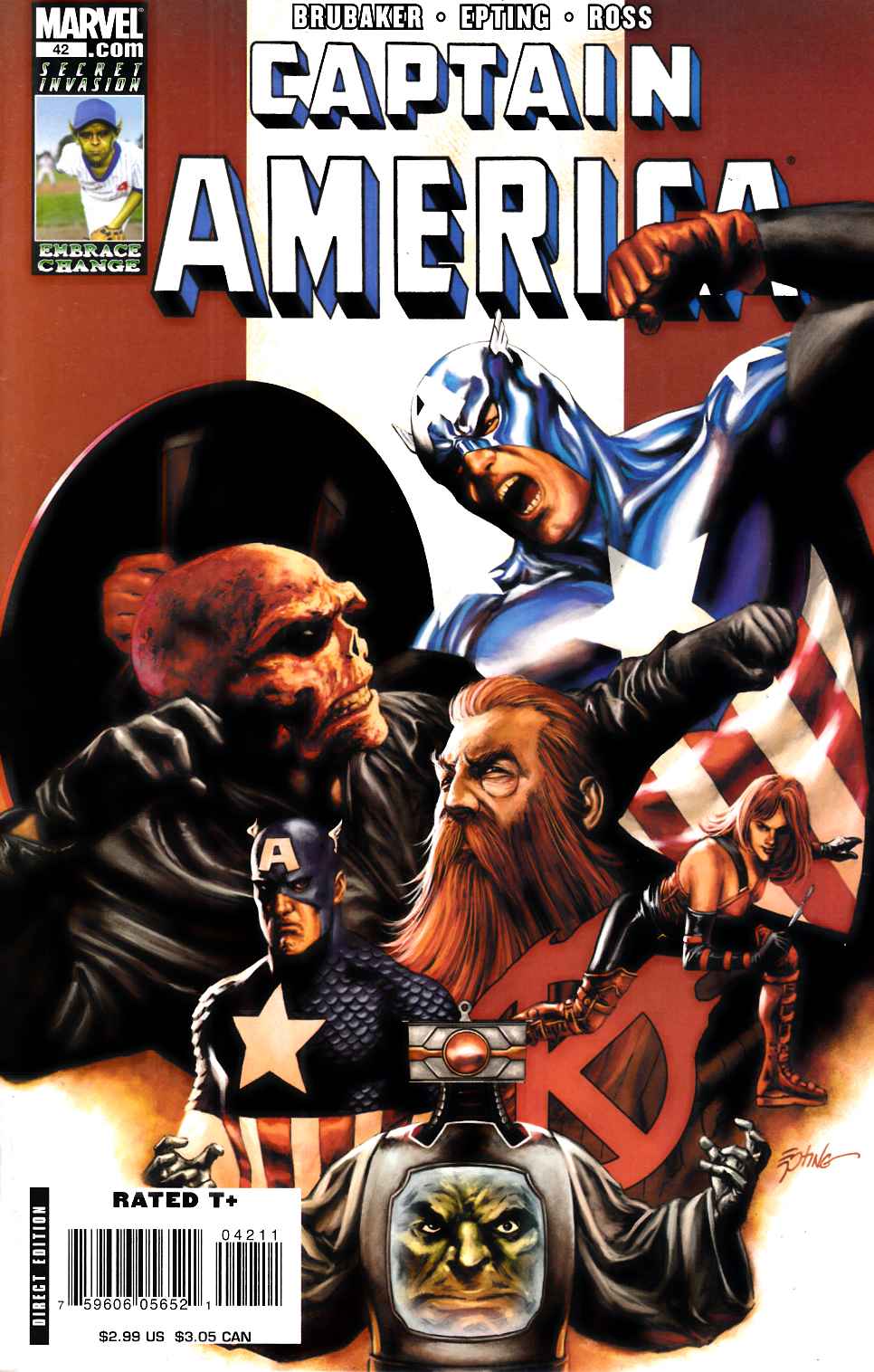 Captain America #42 Very Fine (8.0) [Marvel Comic]