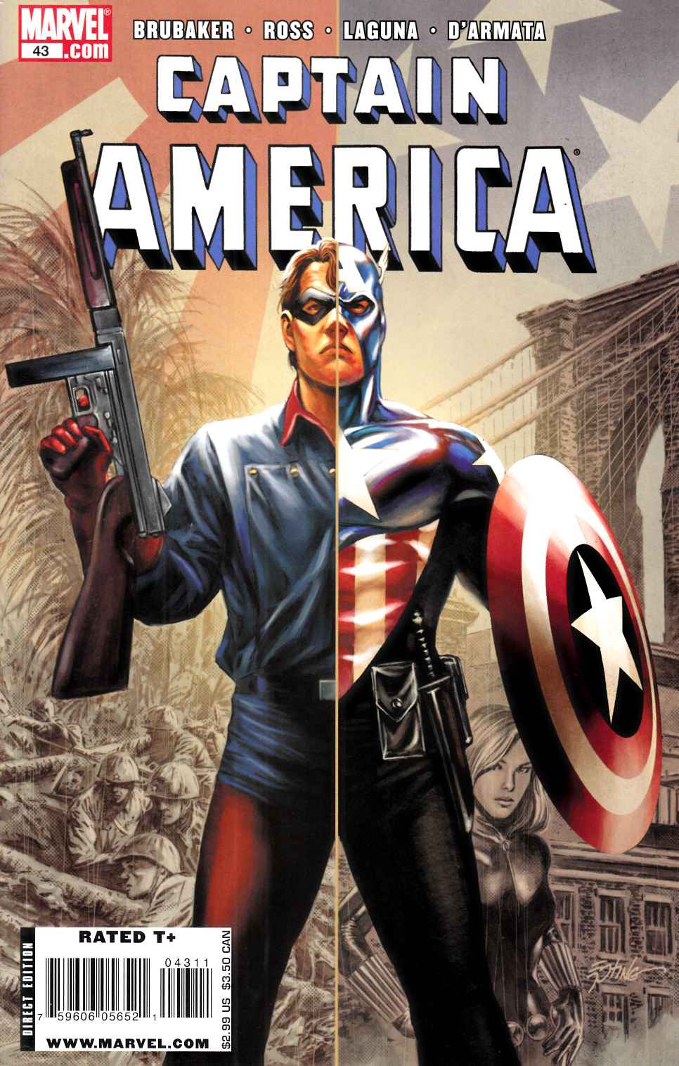 Captain America #43 Very Fine (8.0) [Marvel Comic]