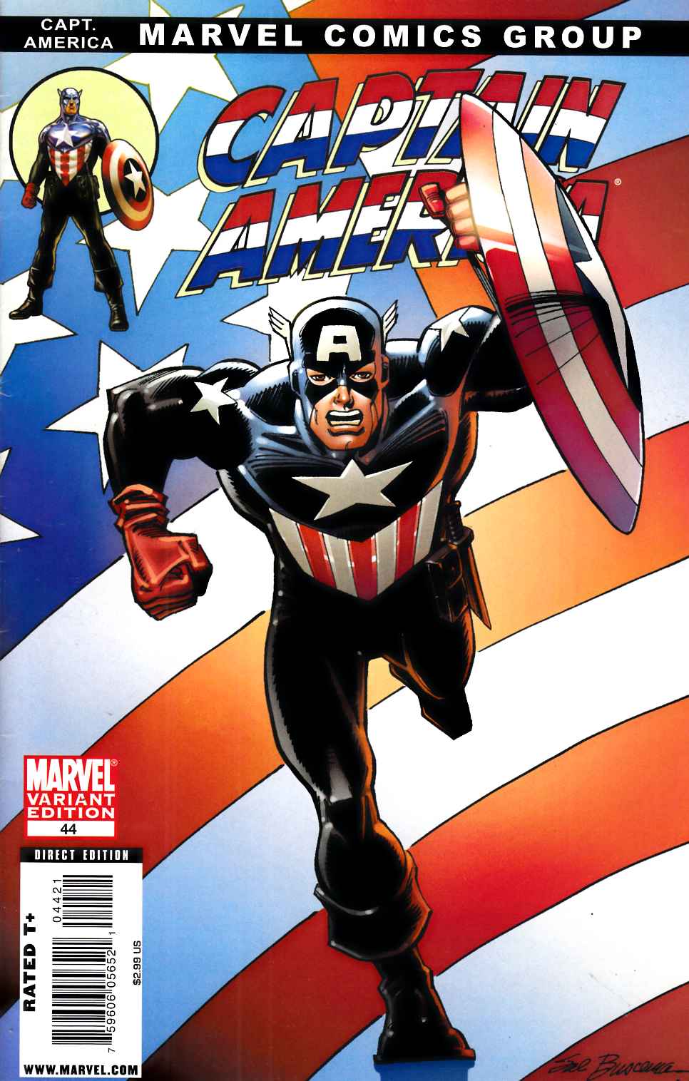 Captain America #44 Cover B Very Fine (8.0) [Marvel Comic]