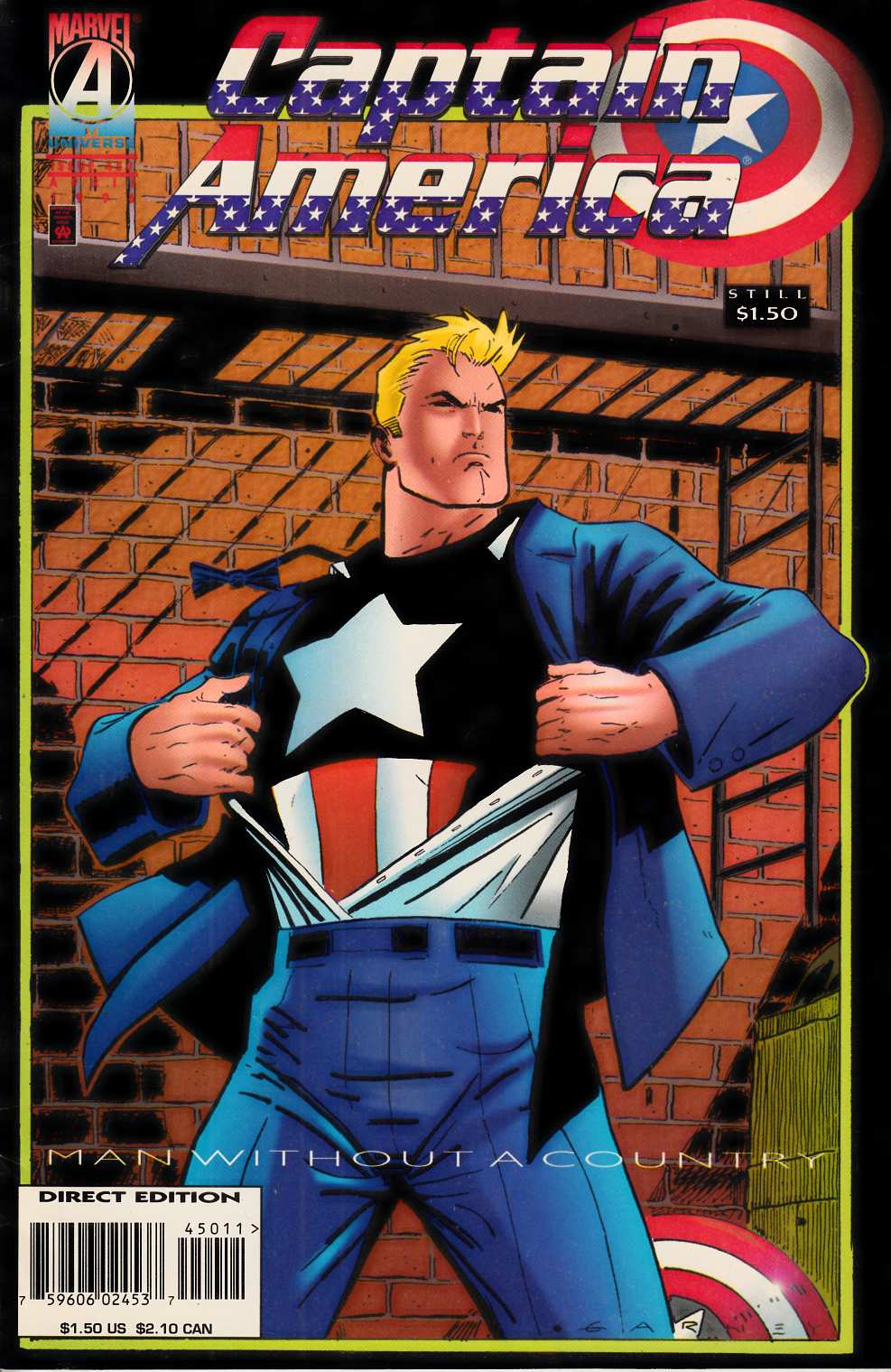 Captain America #450 Cover B Fine (6.0) [Marvel Comic] THUMBNAIL