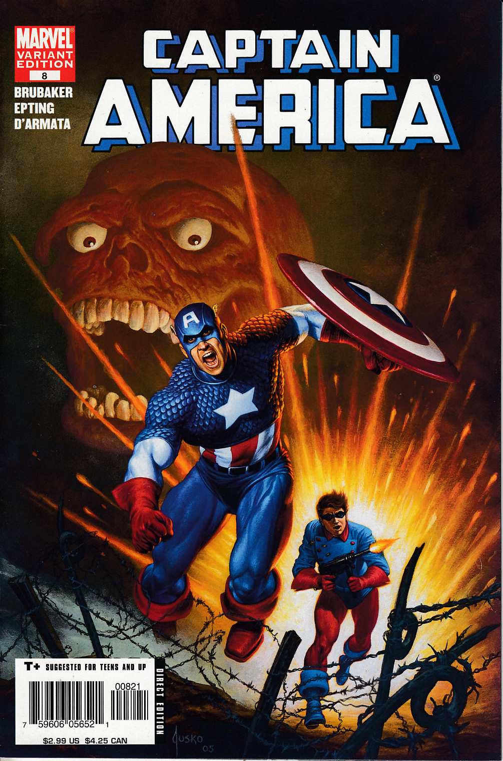 Captain America #8 Cover B Variant Very Fine (8.0) [Marvel Comic]