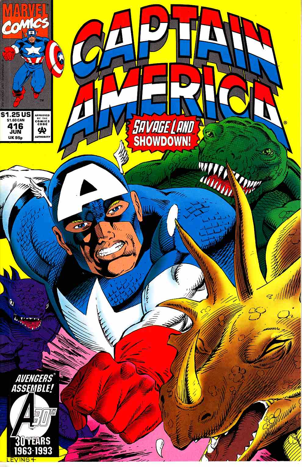 Captain America #416 Near Mint (9.4) [Marvel Comic] THUMBNAIL
