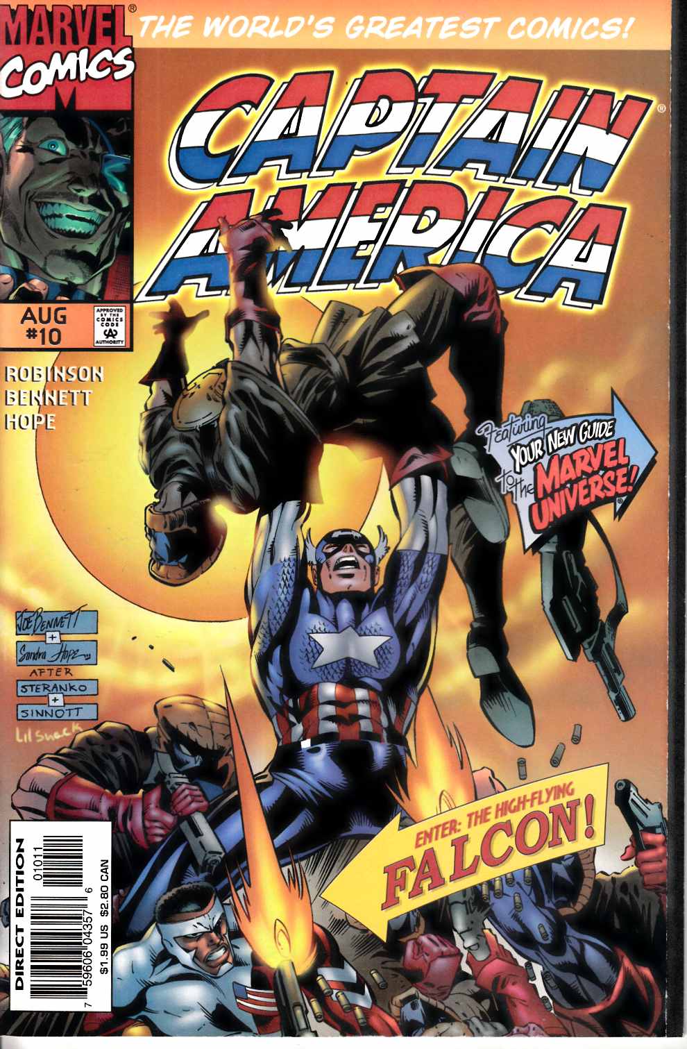 Captain America #10 Near Mint (9.4) [Marvel Comic] THUMBNAIL