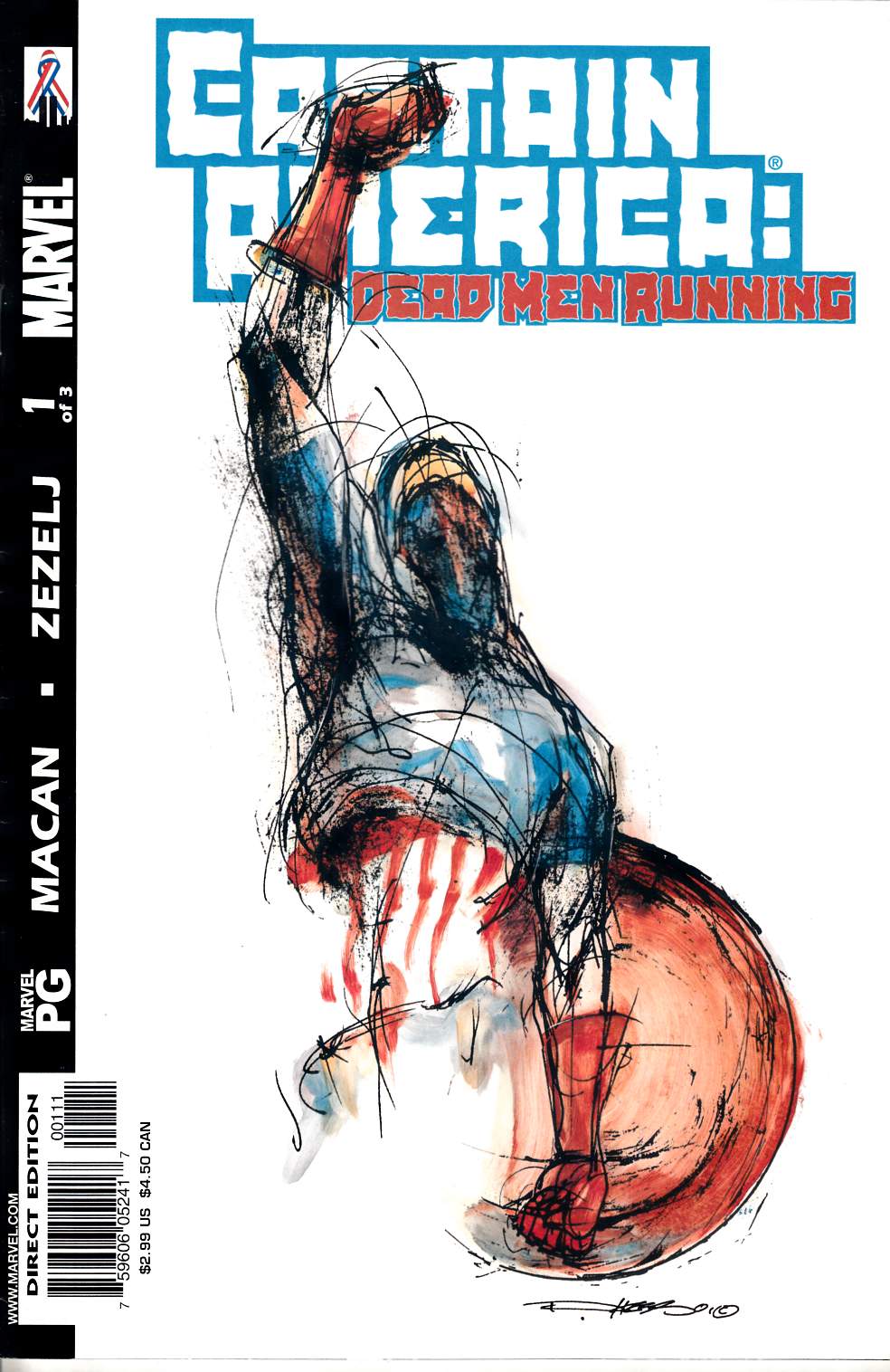 Captain America Dead Men Running #1 Very Fine (8.0) [Marvel Comic] THUMBNAIL