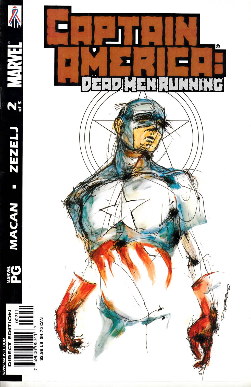 Captain America Dead Men Running #2 Very Fine (8.0) [Marvel Comic] THUMBNAIL