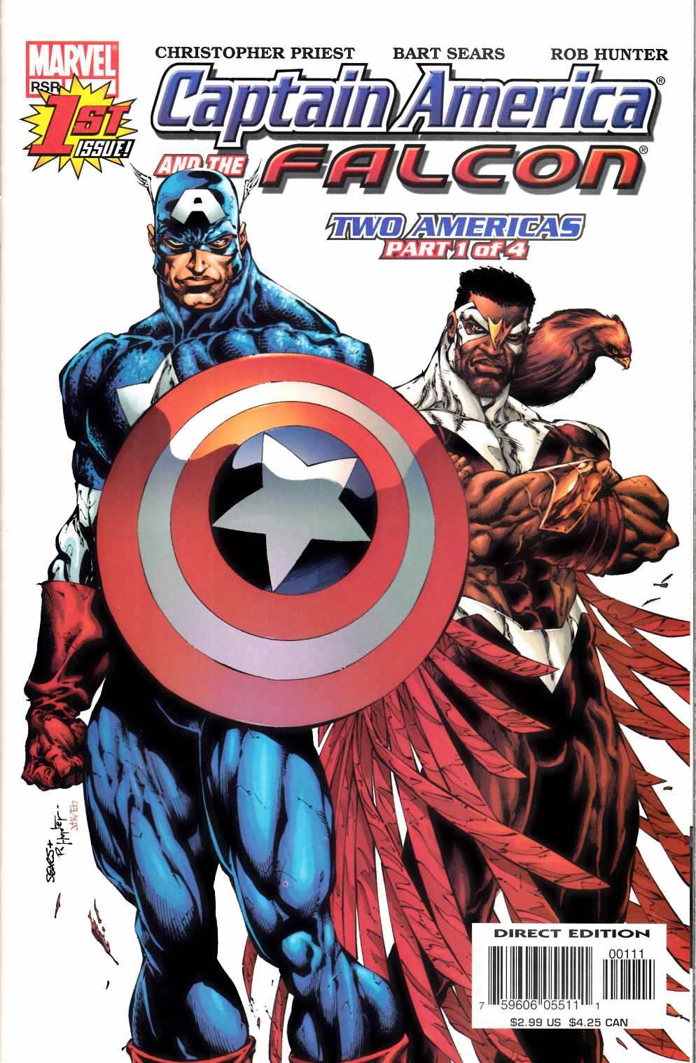 Captain America and the Falcon #1 Very Fine (8.0) [Marvel Comic] THUMBNAIL