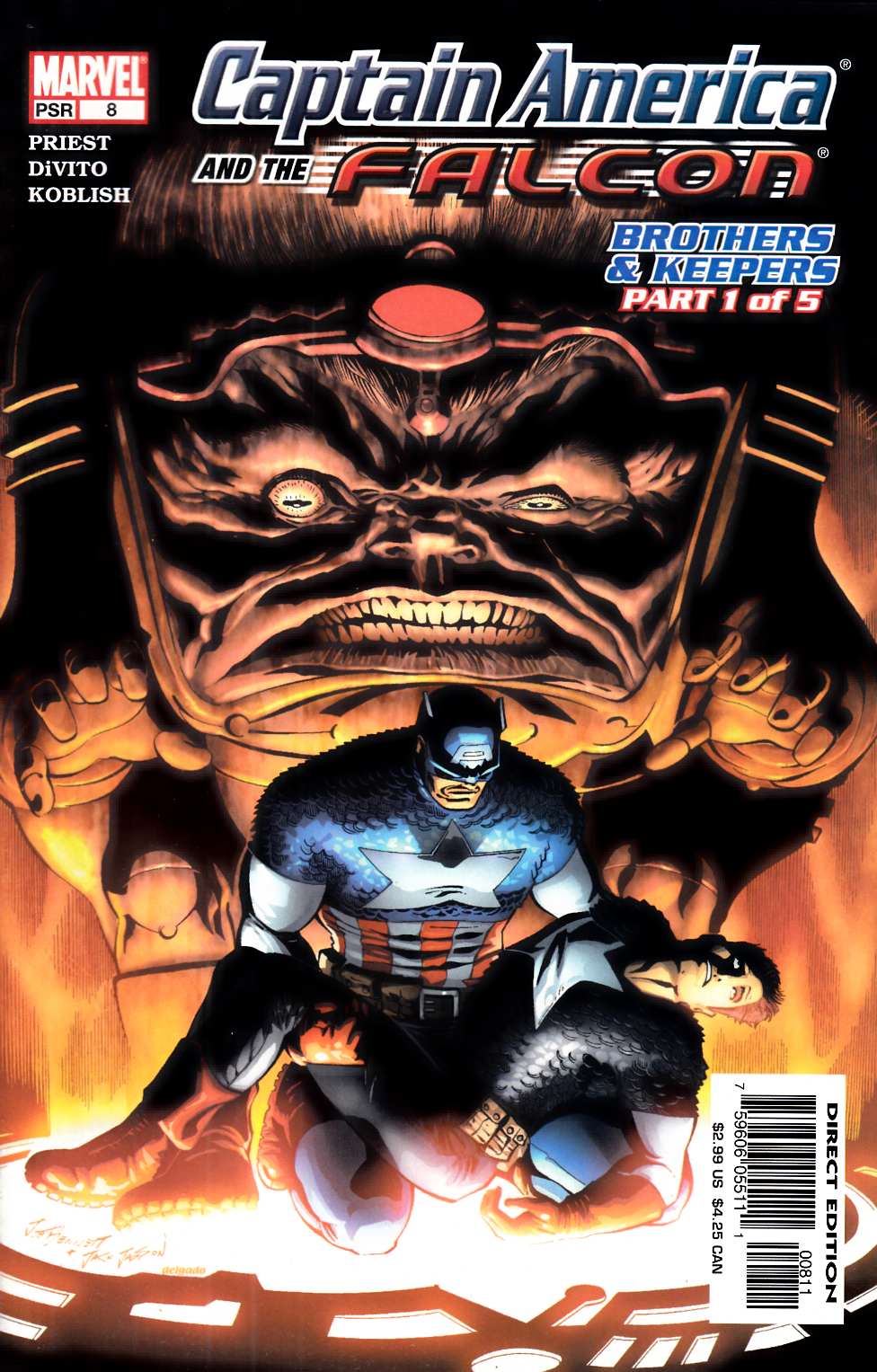 Captain America and the Falcon #8 Very Fine (8.0) [Marvel Comic] THUMBNAIL