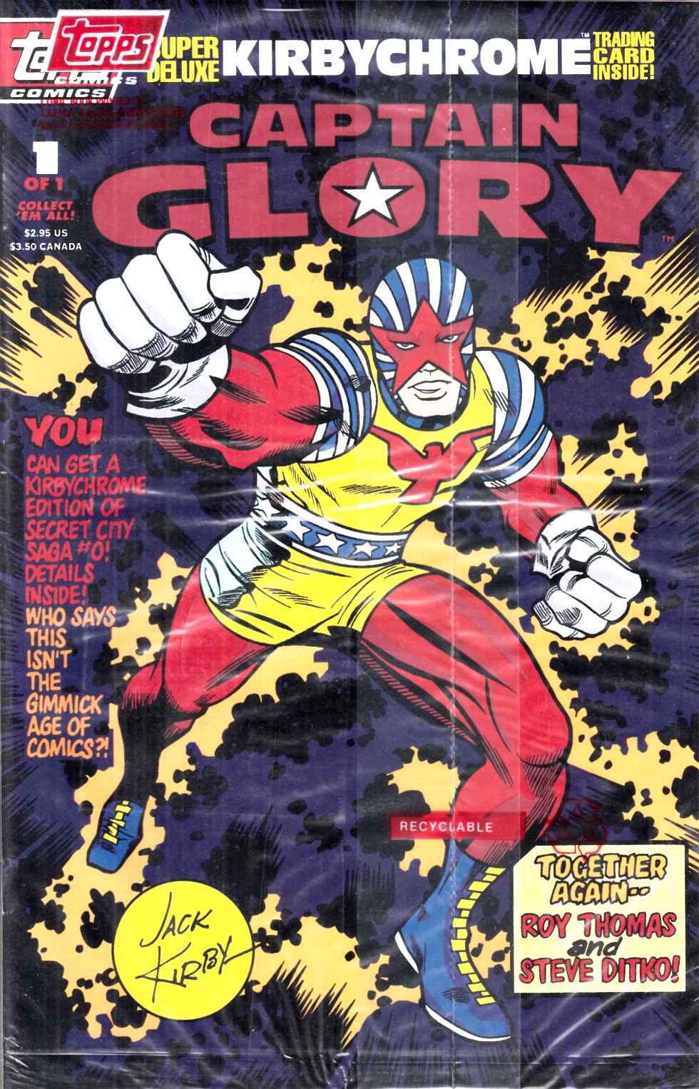 Captain Glory #1 Polybagged Very Fine (8.0) [Topps Comic] LARGE