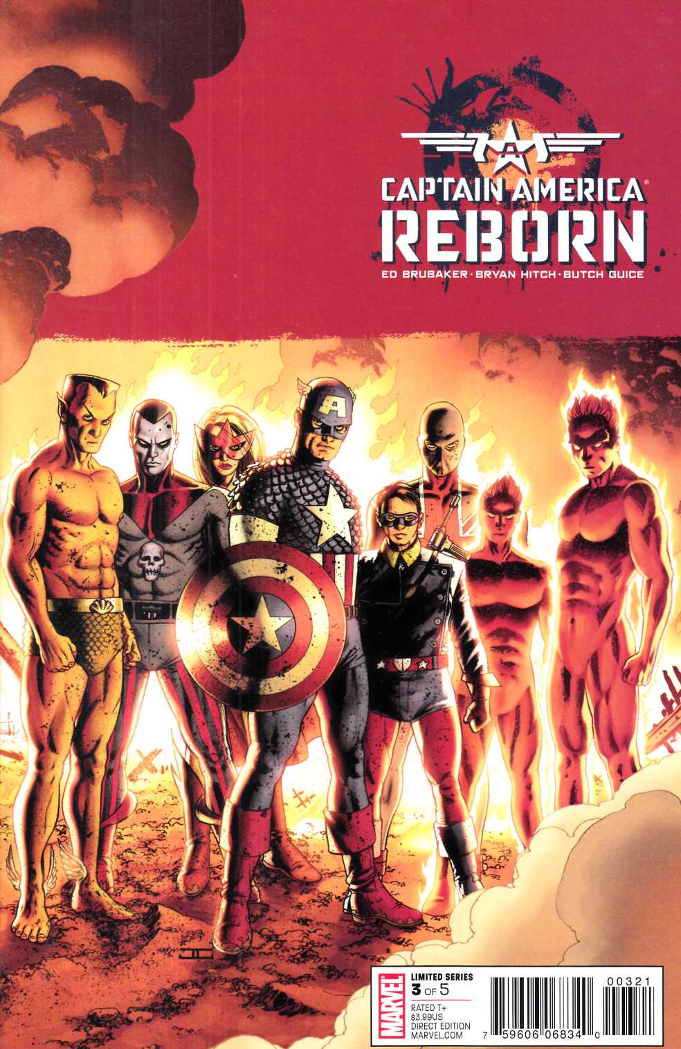 Captain America Reborn #3 Cassaday Variant Cover Near Mint (9.4) [Marvel Comic] LARGE