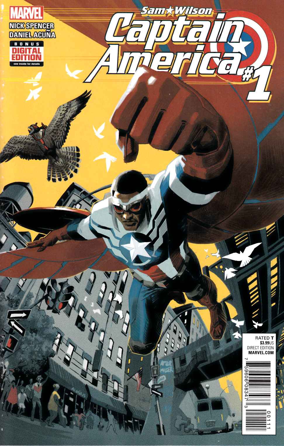 Captain America Sam Wilson #1 Near Mint (9.4) [Marvel Comic] THUMBNAIL